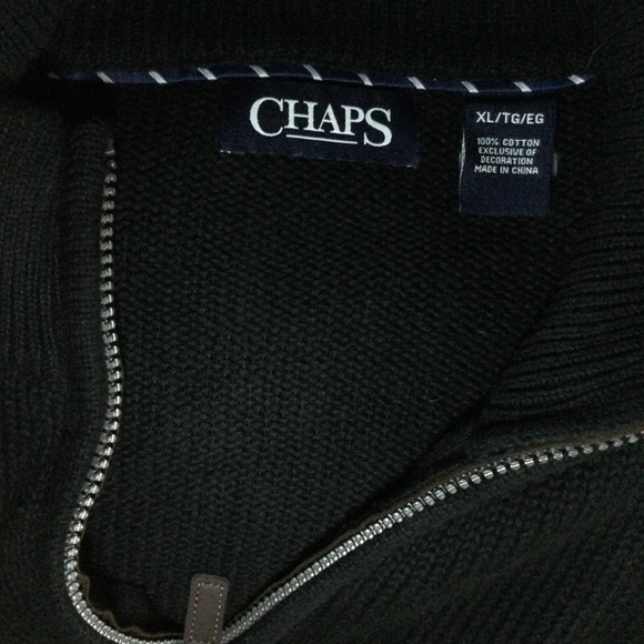Chaps 1/4 Zip Pullover Sweater - Picture 2 of 7